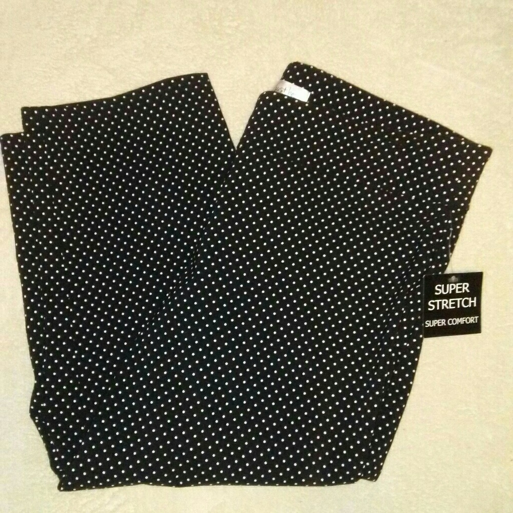 NEW! Black and White polkadot dress pants